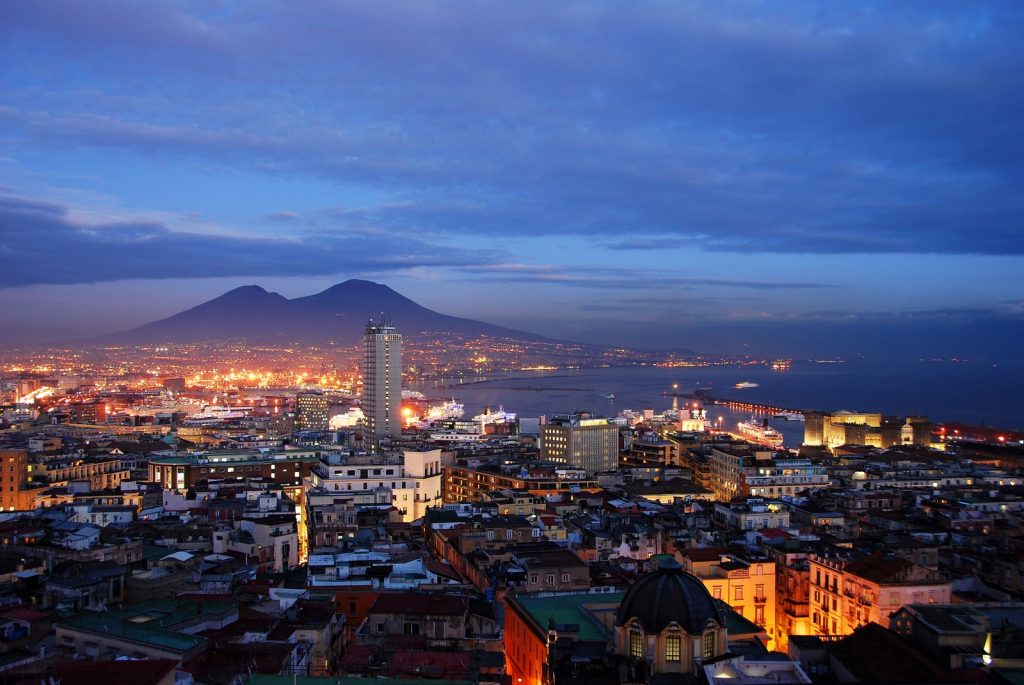 golfo napoli tramonto